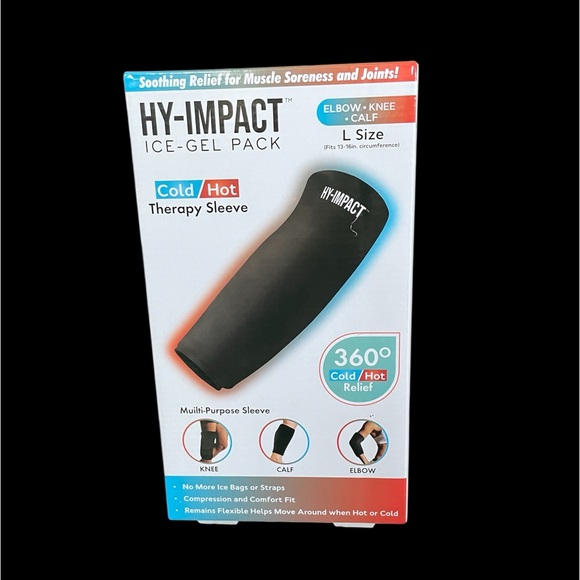 Hy-Impact Large Elbow, Knee & Calf Hot & Cold Therapy Ice-Gel Pack-New - Picture 2 of 6